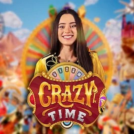 Enjoy Crazy Time by Evolution – logo hosted on winsharkscasino.org